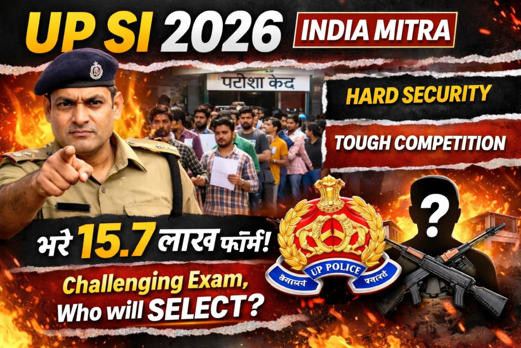 यूपी SI परीक्षा 2026 : लाखों युवाओं का सपना, कड़ी सुरक्षा और कठिन प्रतियोगिता