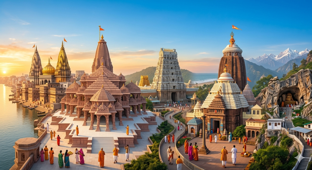 भारत के पवित्र मंदिर: आस्था, संस्कृति और आध्यात्मिकता के महान केंद्र