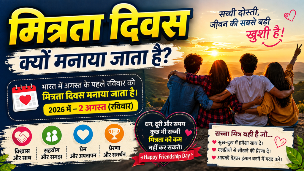 मित्रता दिवस: सच्चे रिश्तों का उत्सव